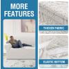 imageHVERSAILTEX Jacquard Couch Cushion Covers High Stretch Sofa Covers for 3 Cushion Couch Furniture Protector Spandex AntiSlip Soft Thickened Slipcovers Diamond Pattern3 Back Covers GreyDamaskpale Oak
