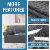 imageHVERSAILTEX Jacquard Couch Cushion Covers High Stretch Sofa Covers for 3 Cushion Couch Furniture Protector Spandex AntiSlip Soft Thickened Slipcovers Diamond Pattern3 Back Covers GreyDiamondgrey