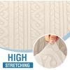 imageHVERSAILTEX Jacquard Couch Cushion Covers High Stretch Sofa Covers for 3 Cushion Couch Furniture Protector Spandex AntiSlip Soft Thickened Slipcovers Diamond Pattern3 Back Covers GreySpiralivory