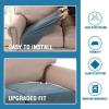 imageHVERSAILTEX Jacquard Couch Cushion Covers High Stretch Sofa Covers for 3 Cushion Couch Furniture Protector Spandex AntiSlip Soft Thickened Slipcovers Diamond Pattern3 Back Covers GreyDamaskstone Blue