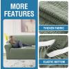 imageHVERSAILTEX Jacquard Couch Cushion Covers High Stretch Sofa Covers for 3 Cushion Couch Furniture Protector Spandex AntiSlip Soft Thickened Slipcovers Diamond Pattern3 Back Covers GreyCrizzlesea Grass
