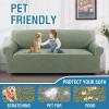 imageHVERSAILTEX Jacquard Couch Cushion Covers High Stretch Sofa Covers for 3 Cushion Couch Furniture Protector Spandex AntiSlip Soft Thickened Slipcovers Diamond Pattern3 Back Covers GreyDamasksea Grass