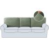 imageHVERSAILTEX Jacquard Couch Cushion Covers High Stretch Sofa Covers for 3 Cushion Couch Furniture Protector Spandex AntiSlip Soft Thickened Slipcovers Diamond Pattern3 Back Covers GreyDiamondsea Grass