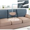 imageHVERSAILTEX Jacquard Couch Cushion Covers High Stretch Sofa Covers for 3 Cushion Couch Furniture Protector Spandex AntiSlip Soft Thickened Slipcovers Diamond Pattern3 Back Covers GreyCrizzlestone Blue