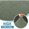 imageHVERSAILTEX Jacquard Couch Cushion Covers High Stretch Sofa Covers for 3 Cushion Couch Furniture Protector Spandex AntiSlip Soft Thickened Slipcovers Diamond Pattern3 Back Covers GreyDamasksea Grass