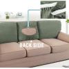 imageHVERSAILTEX Jacquard Couch Cushion Covers High Stretch Sofa Covers for 3 Cushion Couch Furniture Protector Spandex AntiSlip Soft Thickened Slipcovers Diamond Pattern3 Back Covers GreyCrizzlesea Grass