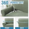 imageHVERSAILTEX Jacquard Couch Cushion Covers High Stretch Sofa Covers for 3 Cushion Couch Furniture Protector Spandex AntiSlip Soft Thickened Slipcovers Diamond Pattern3 Back Covers GreyCrizzlesea Grass