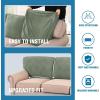imageHVERSAILTEX Jacquard Couch Cushion Covers High Stretch Sofa Covers for 3 Cushion Couch Furniture Protector Spandex AntiSlip Soft Thickened Slipcovers Diamond Pattern3 Back Covers GreyDamasksea Grass