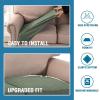 imageHVERSAILTEX Jacquard Couch Cushion Covers High Stretch Sofa Covers for 3 Cushion Couch Furniture Protector Spandex AntiSlip Soft Thickened Slipcovers Diamond Pattern3 Back Covers GreyCrizzlesea Grass