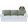 imageHVERSAILTEX Jacquard Couch Cushion Covers High Stretch Sofa Covers for 3 Cushion Couch Furniture Protector Spandex AntiSlip Soft Thickened Slipcovers Diamond Pattern3 Back Covers GreyDamasksea Grass