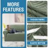 imageHVERSAILTEX Jacquard Couch Cushion Covers High Stretch Sofa Covers for 3 Cushion Couch Furniture Protector Spandex AntiSlip Soft Thickened Slipcovers Diamond Pattern3 Back Covers GreyDiamondsea Grass