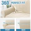 imageHVERSAILTEX Jacquard Couch Cushion Covers High Stretch Sofa Covers for 3 Cushion Couch Furniture Protector Spandex AntiSlip Soft Thickened Slipcovers Diamond Pattern3 Back Covers GreyLeopardivory