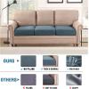 imageHVERSAILTEX Jacquard Couch Cushion Covers High Stretch Sofa Covers for 3 Cushion Couch Furniture Protector Spandex AntiSlip Soft Thickened Slipcovers Diamond Pattern3 Back Covers GreyDamaskstone Blue