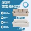 imageHVERSAILTEX Jacquard Couch Cushion Covers High Stretch Sofa Covers for 3 Cushion Couch Furniture Protector Spandex AntiSlip Soft Thickened Slipcovers Diamond Pattern3 Back Covers GreyLeopardpale Oak