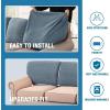 imageHVERSAILTEX Jacquard Couch Cushion Covers High Stretch Sofa Covers for 3 Cushion Couch Furniture Protector Spandex AntiSlip Soft Thickened Slipcovers Diamond Pattern3 Back Covers GreyCrizzlestone Blue