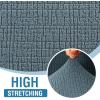 imageHVERSAILTEX Jacquard Couch Cushion Covers High Stretch Sofa Covers for 3 Cushion Couch Furniture Protector Spandex AntiSlip Soft Thickened Slipcovers Diamond Pattern3 Back Covers GreyCrizzlestone Blue