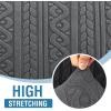 imageHVERSAILTEX Jacquard Couch Cushion Covers High Stretch Sofa Covers for 3 Cushion Couch Furniture Protector Spandex AntiSlip Soft Thickened Slipcovers Diamond Pattern3 Back Covers GreySpiralgrey