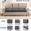 imageHVERSAILTEX Jacquard Couch Cushion Covers High Stretch Sofa Covers for 3 Cushion Couch Furniture Protector Spandex AntiSlip Soft Thickened Slipcovers Diamond Pattern3 Back Covers GreyCrizzlegrey