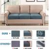 imageHVERSAILTEX Jacquard Couch Cushion Covers High Stretch Sofa Covers for 3 Cushion Couch Furniture Protector Spandex AntiSlip Soft Thickened Slipcovers Diamond Pattern3 Back Covers GreyCrizzlestone Blue
