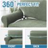 imageHVERSAILTEX Jacquard Couch Cushion Covers High Stretch Sofa Covers for 3 Cushion Couch Furniture Protector Spandex AntiSlip Soft Thickened Slipcovers Diamond Pattern3 Back Covers GreyLeopardsea Grass