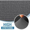 imageHVERSAILTEX Jacquard Couch Cushion Covers High Stretch Sofa Covers for 3 Cushion Couch Furniture Protector Spandex AntiSlip Soft Thickened Slipcovers Diamond Pattern3 Back Covers GreyCrizzlegrey