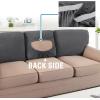 imageHVERSAILTEX Jacquard Couch Cushion Covers High Stretch Sofa Covers for 3 Cushion Couch Furniture Protector Spandex AntiSlip Soft Thickened Slipcovers Diamond Pattern3 Back Covers GreyCrizzlegrey