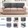 imageHVERSAILTEX Jacquard Couch Cushion Covers High Stretch Sofa Covers for 3 Cushion Couch Furniture Protector Spandex AntiSlip Soft Thickened Slipcovers Diamond Pattern3 Back Covers GreyDamaskgrey