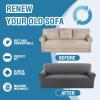 imageHVERSAILTEX Jacquard Couch Cushion Covers High Stretch Sofa Covers for 3 Cushion Couch Furniture Protector Spandex AntiSlip Soft Thickened Slipcovers Diamond Pattern3 Back Covers GreyCrizzlegrey