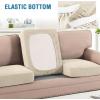 imageHVERSAILTEX Jacquard Couch Cushion Covers High Stretch Sofa Covers for 3 Cushion Couch Furniture Protector Spandex AntiSlip Soft Thickened Slipcovers Diamond Pattern3 Back Covers GreyCrizzleivory