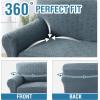 imageHVERSAILTEX Jacquard Couch Cushion Covers High Stretch Sofa Covers for 3 Cushion Couch Furniture Protector Spandex AntiSlip Soft Thickened Slipcovers Diamond Pattern3 Back Covers GreyDiamondstone Blue