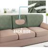 imageHVERSAILTEX Jacquard Couch Cushion Covers High Stretch Sofa Covers for 3 Cushion Couch Furniture Protector Spandex AntiSlip Soft Thickened Slipcovers Diamond Pattern3 Back Covers GreyDamasksea Grass