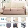 imageHVERSAILTEX Jacquard Couch Cushion Covers High Stretch Sofa Covers for 3 Cushion Couch Furniture Protector Spandex AntiSlip Soft Thickened Slipcovers Diamond Pattern3 Back Covers GreyDamaskivory