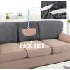 imageHVERSAILTEX Jacquard Couch Cushion Covers High Stretch Sofa Covers for 3 Cushion Couch Furniture Protector Spandex AntiSlip Soft Thickened Slipcovers Diamond Pattern3 Back Covers GreyDamaskgrey