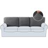 imageHVERSAILTEX Jacquard Couch Cushion Covers High Stretch Sofa Covers for 3 Cushion Couch Furniture Protector Spandex AntiSlip Soft Thickened Slipcovers Diamond Pattern3 Back Covers GreyDiamondgrey