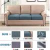 imageHVERSAILTEX Jacquard Couch Cushion Covers High Stretch Sofa Covers for 3 Cushion Couch Furniture Protector Spandex AntiSlip Soft Thickened Slipcovers Diamond Pattern3 Back Covers GreyDiamondstone Blue