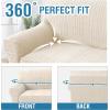 imageHVERSAILTEX Jacquard Couch Cushion Covers High Stretch Sofa Covers for 3 Cushion Couch Furniture Protector Spandex AntiSlip Soft Thickened Slipcovers Diamond Pattern3 Back Covers GreySpiralivory