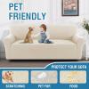 imageHVERSAILTEX Jacquard Couch Cushion Covers High Stretch Sofa Covers for 3 Cushion Couch Furniture Protector Spandex AntiSlip Soft Thickened Slipcovers Diamond Pattern3 Back Covers GreyCrizzleivory