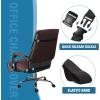 imageHVERSAILTEX Large Office Chair Cover  Water Resistant With Arms for Computer Desk High Back Universal Executive Boss  Non Slip Buckle Washable GreyBeigeBrownBeige