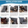 imageHVERSAILTEX Large Office Chair Cover  Water Resistant With Arms for Computer Desk High Back Universal Executive Boss  Non Slip Buckle Washable GreyBeigeGreyBeige