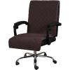 imageHVERSAILTEX Large Office Chair Cover  Water Resistant With Arms for Computer Desk High Back Universal Executive Boss  Non Slip Buckle Washable GreyBeigeBrownBeige