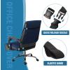 imageHVERSAILTEX Large Office Chair Cover  Water Resistant With Arms for Computer Desk High Back Universal Executive Boss  Non Slip Buckle Washable GreyBeigeNavyBeige