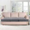 imageHVERSAILTEX Stretch 3 Piece T Cushion Sofa Slipcovers Individually Sofa Cushion Covers for 3 Cushion Couch Sofa Seat Cushion Covers with Elastic Bands Featuring Thicker Jacquard Fabric GrayDove