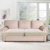 imageHVERSAILTEX Stretch 3 Piece T Cushion Sofa Slipcovers Individually Sofa Cushion Covers for 3 Cushion Couch Sofa Seat Cushion Covers with Elastic Bands Featuring Thicker Jacquard Fabric GrayIsland Fossi
