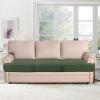 imageHVERSAILTEX Stretch 3 Piece T Cushion Sofa Slipcovers Individually Sofa Cushion Covers for 3 Cushion Couch Sofa Seat Cushion Covers with Elastic Bands Featuring Thicker Jacquard Fabric GrayBronze Green