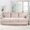 imageHVERSAILTEX Stretch 3 Piece T Cushion Sofa Slipcovers Individually Sofa Cushion Covers for 3 Cushion Couch Sofa Seat Cushion Covers with Elastic Bands Featuring Thicker Jacquard Fabric GrayIvory