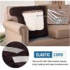 imageHVERSAILTEX Stretch 3 Piece T Cushion Sofa Slipcovers Individually Sofa Cushion Covers for 3 Cushion Couch Sofa Seat Cushion Covers with Elastic Bands Featuring Thicker Jacquard Fabric GrayChocolate