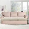imageHVERSAILTEX Stretch 3 Piece T Cushion Sofa Slipcovers Individually Sofa Cushion Covers for 3 Cushion Couch Sofa Seat Cushion Covers with Elastic Bands Featuring Thicker Jacquard Fabric GrayIsland Fossi