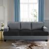 imageHVERSAILTEX Stretch Velvet T Couch Cushion Cover Seat Cushion Cover for Chair Recliner Wingback Chair Furniture Protector Sofa Cushion Slipcover with Elastic BottomArmchairIvoryBlack