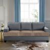 imageHVERSAILTEX Stretch Velvet T Couch Cushion Cover Seat Cushion Cover for Chair Recliner Wingback Chair Furniture Protector Sofa Cushion Slipcover with Elastic BottomArmchairIvoryTaupe