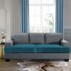 imageHVERSAILTEX Stretch Velvet T Couch Cushion Cover Seat Cushion Cover for Chair Recliner Wingback Chair Furniture Protector Sofa Cushion Slipcover with Elastic BottomArmchairIvoryDeep Teal